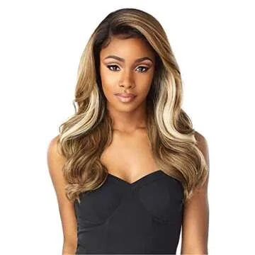 Sensationnel What lace 13x6 Wigs - zelena lacefrontal hand tied glueless synthetic with natural dens...
