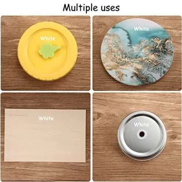 Outus White Carbon Transfer Paper 11.7 x 8.3 Inch Tracing Carbon Graphite Copy Paper with Embossing Stylus Tracing Stylus Dotting Tools for Cloth Fabric Wood (105 Pieces)