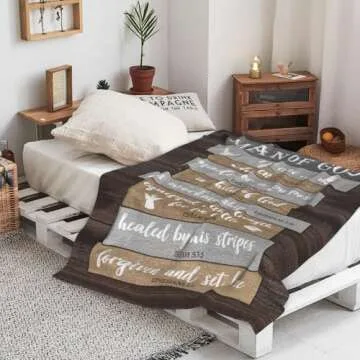 Christian Gifts for Men - Inspirational 60x50 Blanket