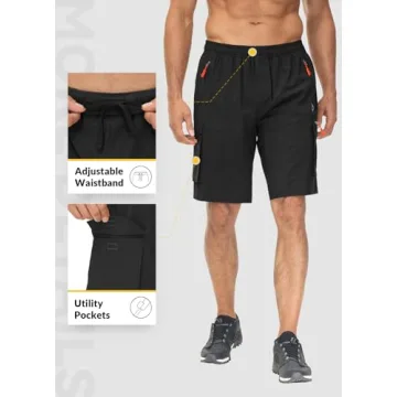 BALEAF Men's 3D Padded MTB Shorts Lightweight Loose-fit