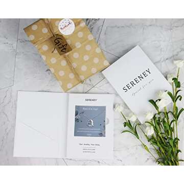 Serenity Miscarriage Gifts For Mothers, Sterling Silver Angel Wing Infinity Heart Pendant Necklace A...