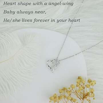 Serenity Miscarriage Gifts For Mothers: Angel Wing Necklace