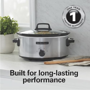 Hamilton Beach 6-Quart Slow Cooker with Stoneware