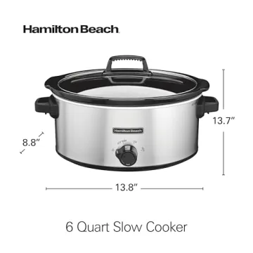 Hamilton Beach 6-Quart Slow Cooker with Stoneware