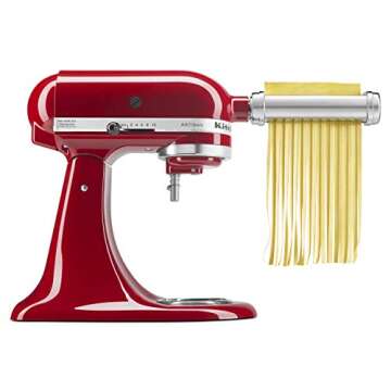 KitchenAid KSMPCA Pasta Cutter Attachment Set (2 Piece), One Size, Silver
