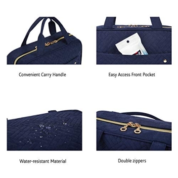 BAGSMART Toiletry Bag with Hook Water-resistant Travel Organizer