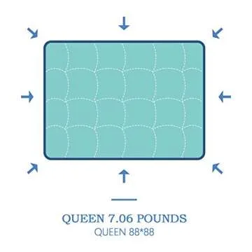 ASHOMELI Queen Size All-Season Comforter for Cozy Sleep