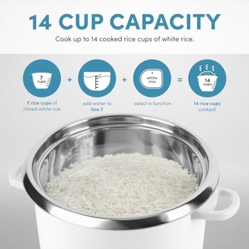 Aroma NutriWare 14-Cup Digital Rice Cooker and Steamer