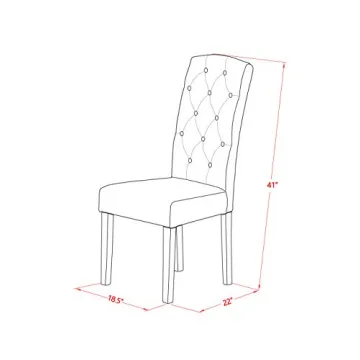 East West 5 Piece Dining Set with Butterfly Leaf