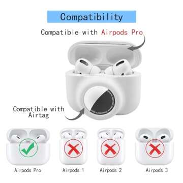 2 in 1 Protective Skin Case for AirPods Pro and AirTag - Shock-Proof & Anti-Scratch Combo Set