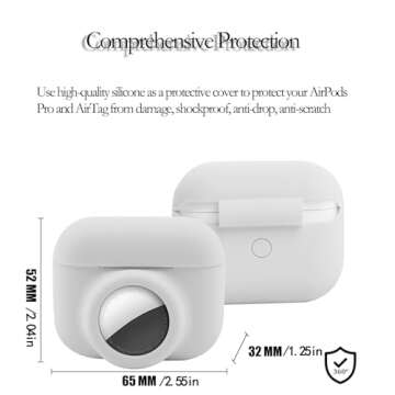 2 in 1 Protective Skin Case for AirPods Pro & AirTag