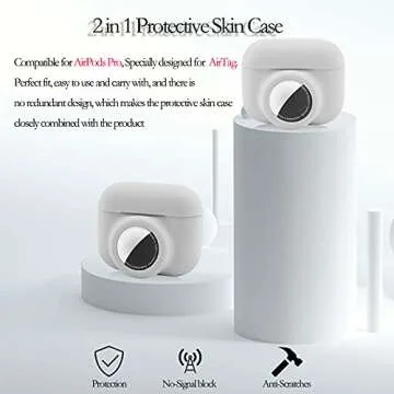 2 in 1 Protective Skin Case for AirPods Pro & AirTag