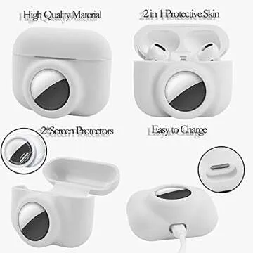 2 in 1 Protective Skin Case for AirPods Pro & AirTag