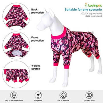 LovinPet Dog Surgical Pajamas for Recovery & Comfort