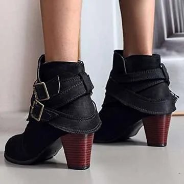 Stylish Faionny Suede Ankle Boots for Women