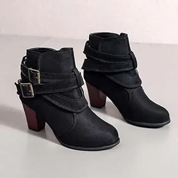 Stylish Faionny Suede Ankle Boots for Women