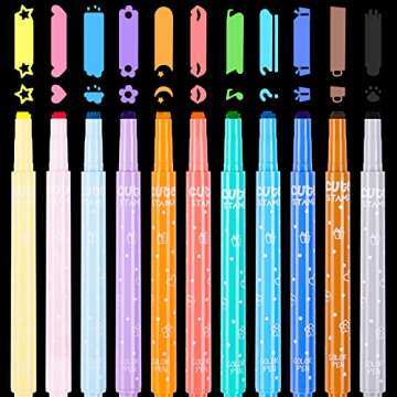 NiArt 11-Pack Cute Candy Color Highlighters for Fun Crafting