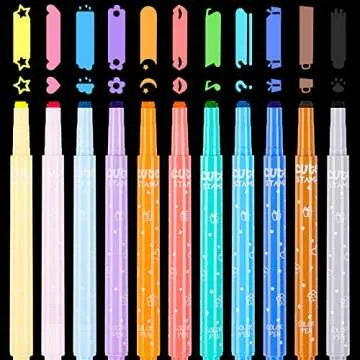 NiArt 11-Pack Cute Candy Color Highlighters for Fun Crafting