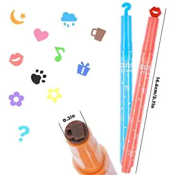 NiArt 11-Pack Cute Candy Color Highlighters for Fun Crafting