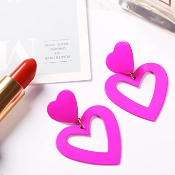 Chic PopTopping Double Hearts Drop Earrings for Women