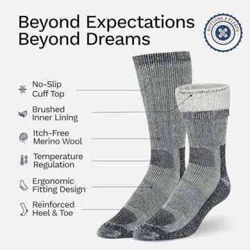 Buttons & Pleats Merino Wool Socks for Ultimate Comfort