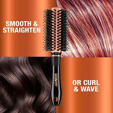 Conair Copper Collection Round Hair Dryer Brush - Blow Out Styler for Voluminous Looks