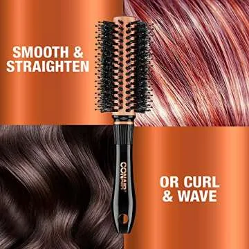 Conair Copper Collection Round Hair Dryer Brush - Blow Out Styler for Voluminous Looks