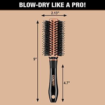 Conair Copper Collection Round Hair Dryer Brush - Blow Out Styler for Voluminous Looks