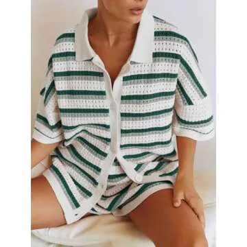 Stylish Tankaneo Women's Knit Pajama Set for Cozy Comfort