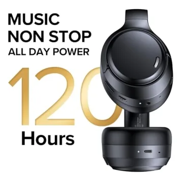 TAGRY Hybrid ANC Headphones 120H Playtime with ENC