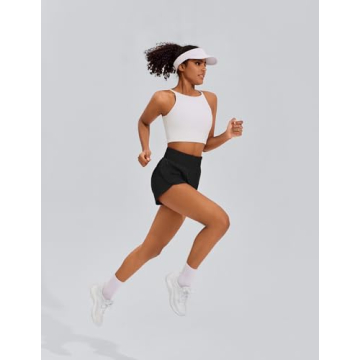 Stylish PINSPARK High Waisted Running Shorts for Women