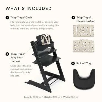 Stokke Tripp Trapp High Chair 2 with Mickey Cushion & Tray