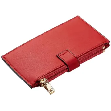 Travelambo Women's Slim RFID Blocking Leather Wallet