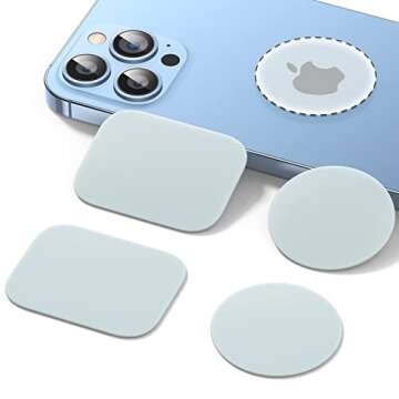 VICSEED 4 Pack Universal Metal Plate for Magnetic Phone Holder for Car Car Phone Mount Magnetic Phon...