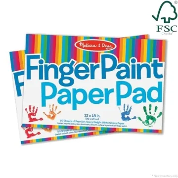 Melissa Doug Finger Paint Paper Pad 2-Pack FSC Certified