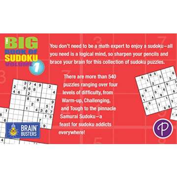 Big Book of Sudoku: Over 500 Puzzles & Solutions for Adults (Brain Busters)