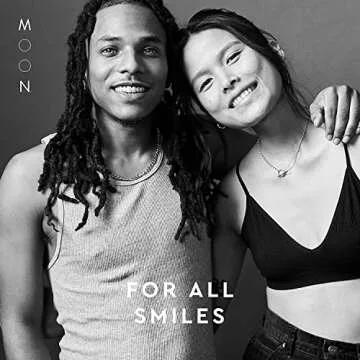 MOON Charcoal Toothpaste, Whitening Stain Removal for Everyday Brightening - SLS Free Teeth Whitening Toothpaste Without Fluoride - Vegan - Reduce Plaque & Support Gum Health - Peppermint (2 Pack)