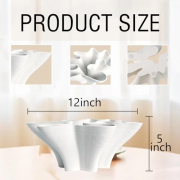 Elegant White Ceramic Vase for Home and Gifting