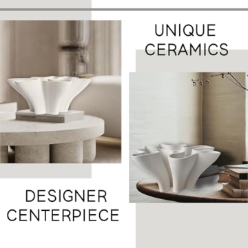 Elegant White Ceramic Vase for Home and Gifting