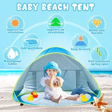 Monobeach Baby Tent UV Protection Shade Pop Up for Infants