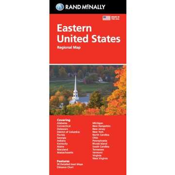 Rand McNally Folded Map: Eastern United States Map