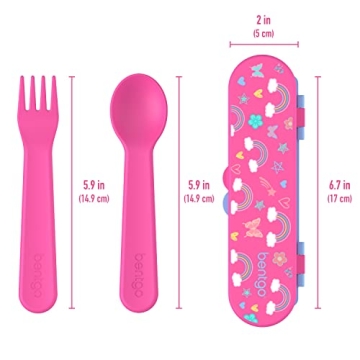 Bentgo Kids Utensil Set for School and Travel - BPA-Free