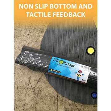 ProxiMat | ProxiOne | Grey | Standard | VR Virtual Reality Chaperone Safety Mat | 8' to 10' Room Scale | for HTC Vive, Oculus Rift Quest, Playstation PSVR, Pimax 5K 8K, Valve Index Headset …