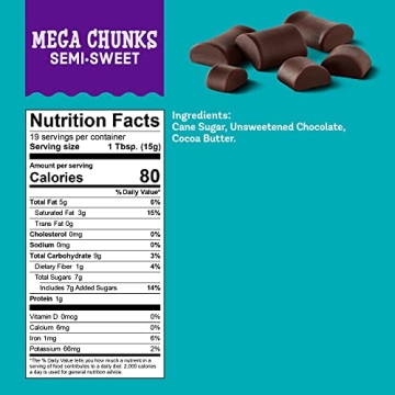 Enjoy Life Semi-Sweet Mega Chunks Bundle, Vegan Baking Chocolate
