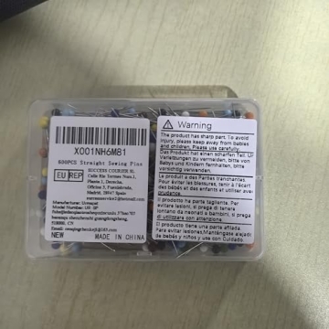 Urmspst 250PCS Colored Glass Head Sewing Pins