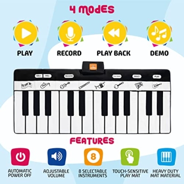 Play22 Floor Piano Mat Fun for Kids with 24 Keys
