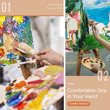 TiMOVO 11-Pc Palette Knives Set for Creative Artists