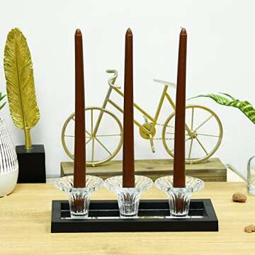 12 Inch Brown Taper Candles