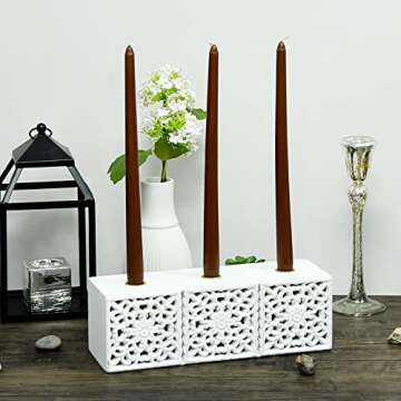 12 Inch Brown Taper Candles