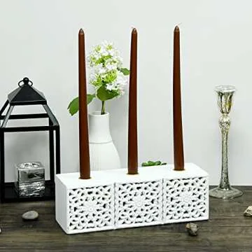 12 Inch Brown Taper Candles